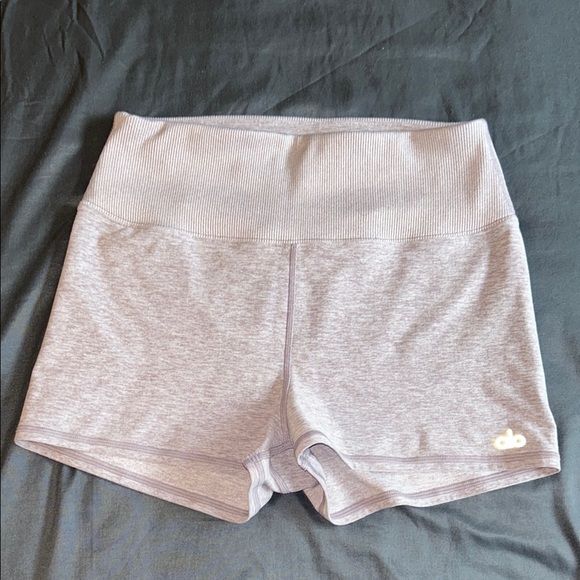Alo Lavender Shorts - Picture 1 of 3